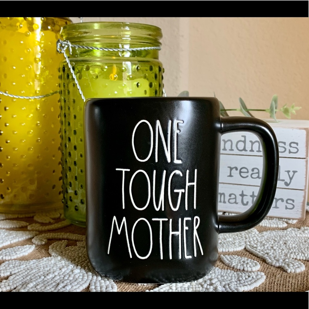 NEW Rae Dunn ‘One Tough Mother’ Black Mug